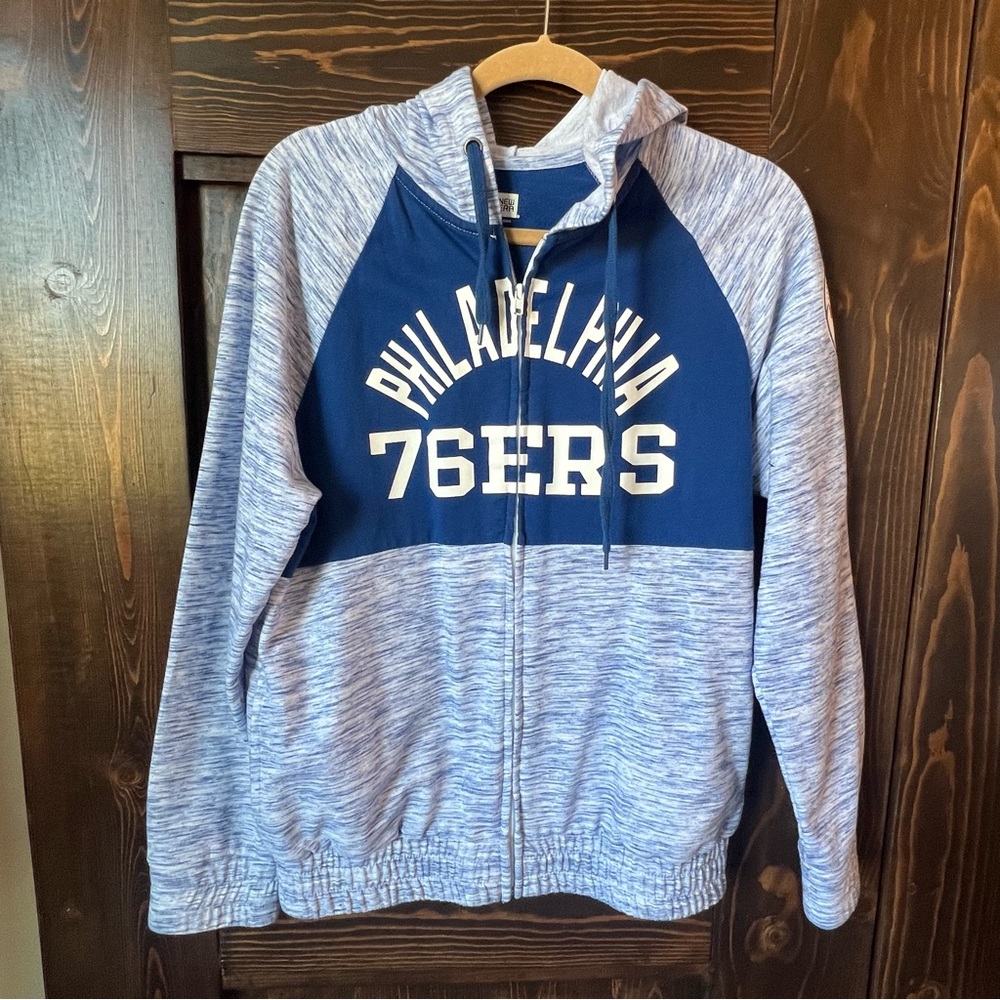 Sixers zip lightweight sweatshirt